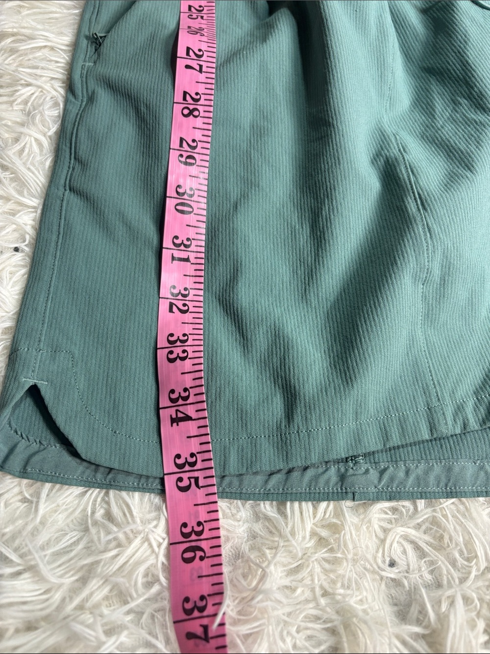 Lululemon Romper Women Pockets Short Sleeve Teal Color Stretch Rib - Picture 8 of 10